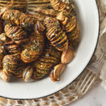 Mini Garlicky Hasselback Potatoes