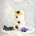 Gluten-free, vegan and Dairy Free Baked Blueberry Stuffed Donuts