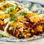 Black bean enchiladas