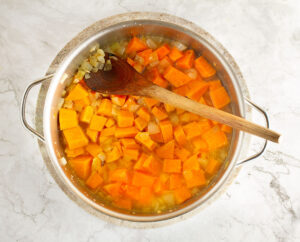 Deglazing the pot